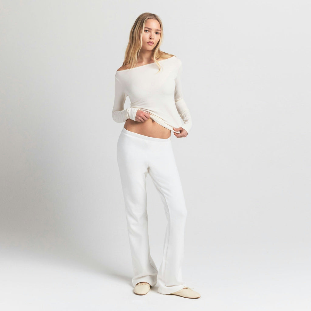 LONG SLEEVE BOATNECK TOP