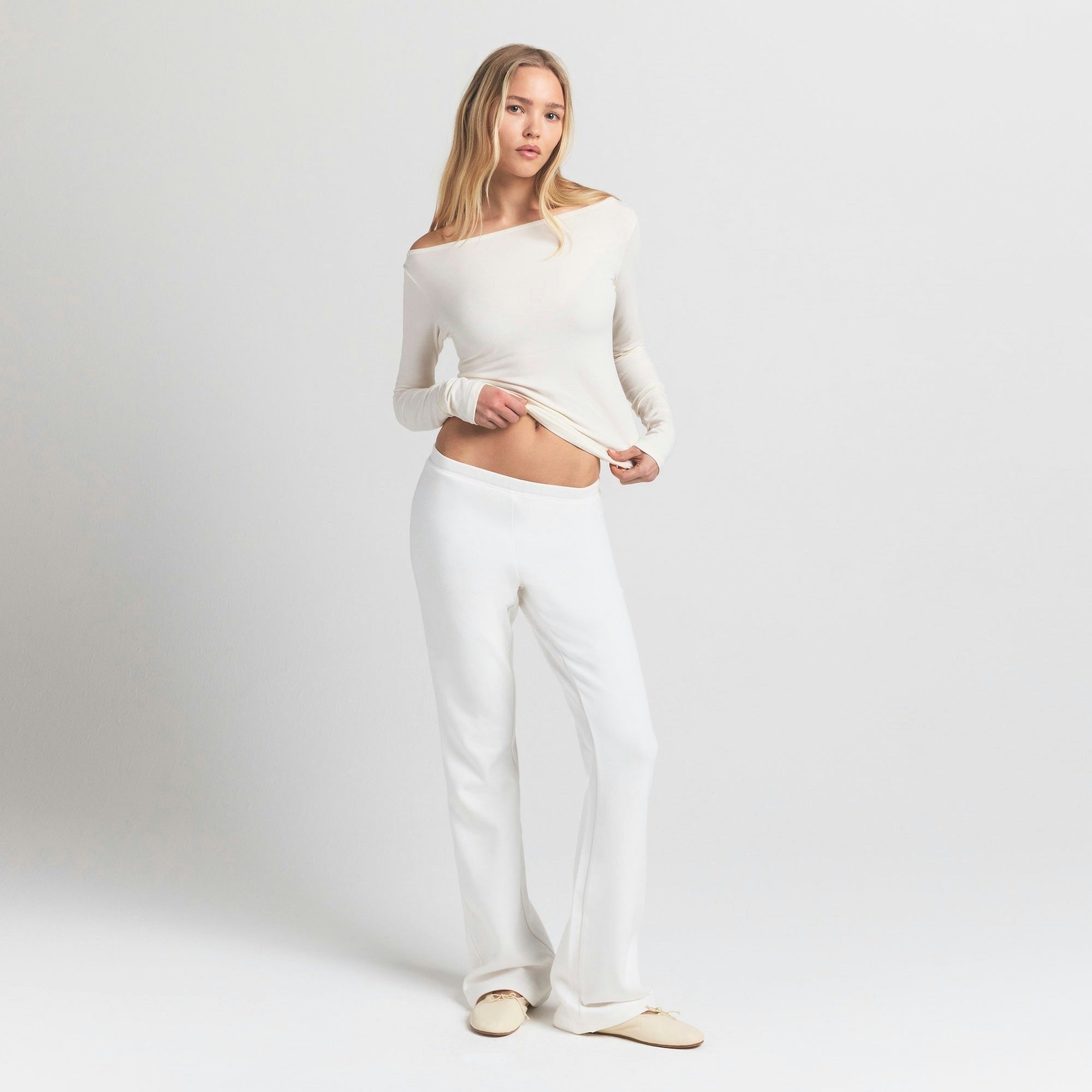 LONG SLEEVE BOATNECK TOP