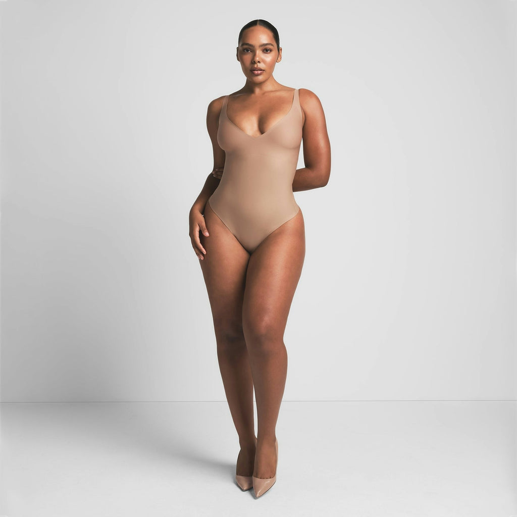 CORE SCULPT PLUNGE THONG BODYSUIT