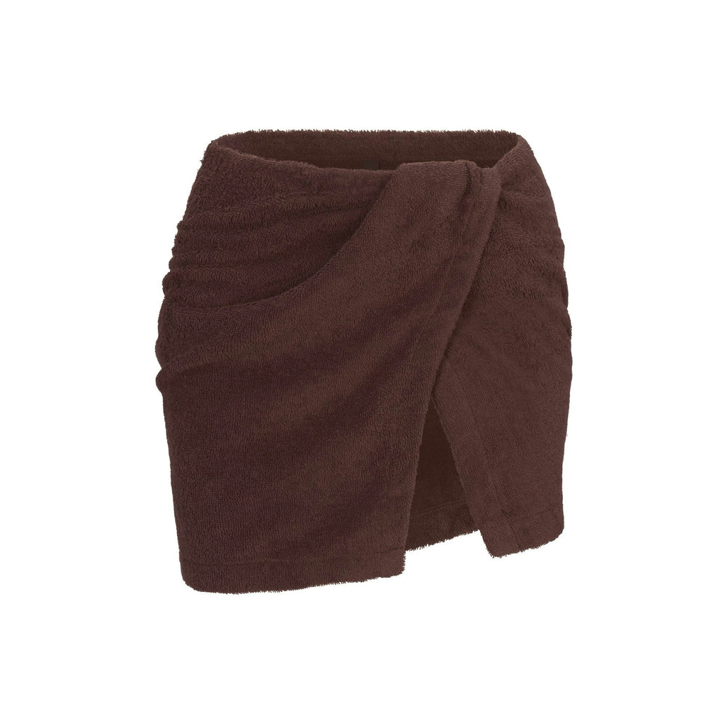 TERRY COVER-UPS WRAP SKIRT