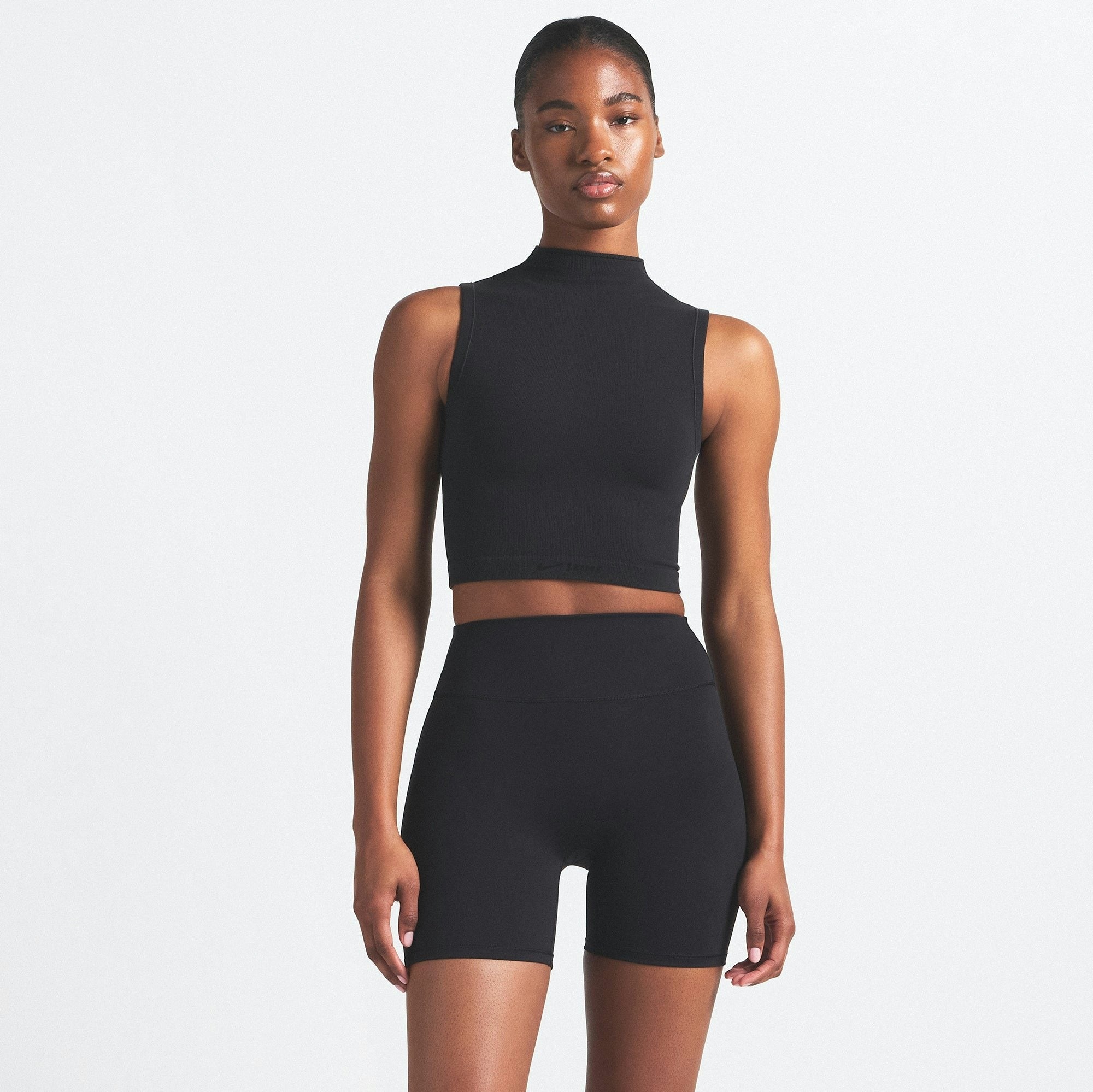 MOCK NECK BRA TOP