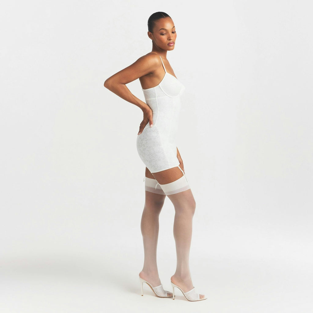 LACE SHAPEWEAR MINI SLIP DRESS