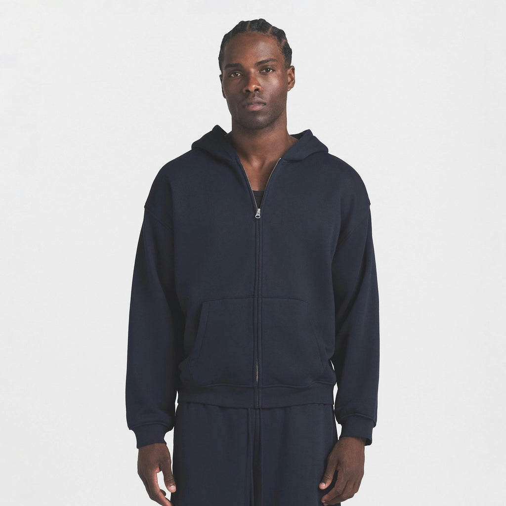 MENS RELAXED ZIP UP HOODIE