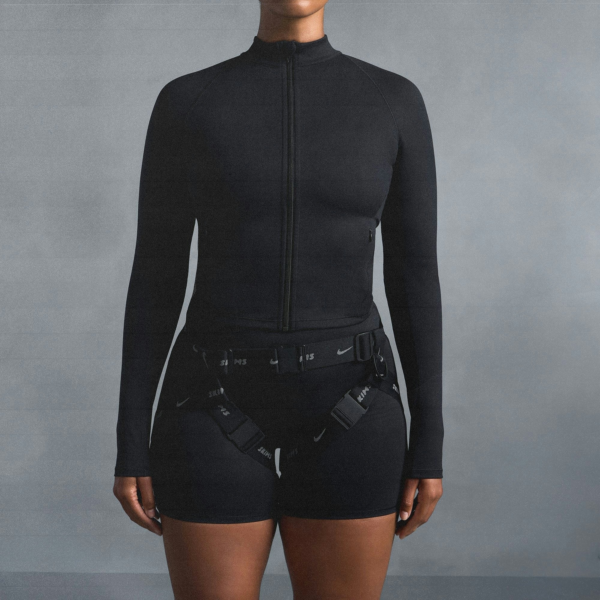MOCK NECK FULL ZIP JACKET