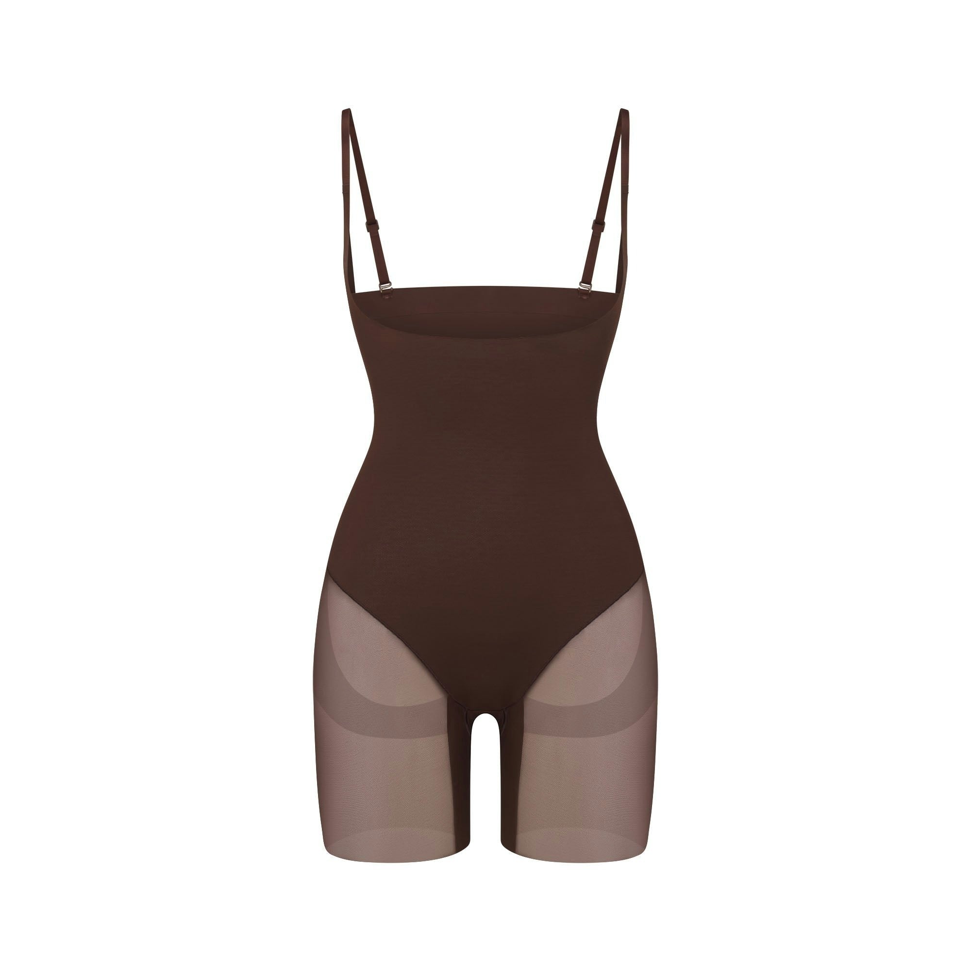 CORE SCULPT OPEN BUST MID THIGH BODYSUIT