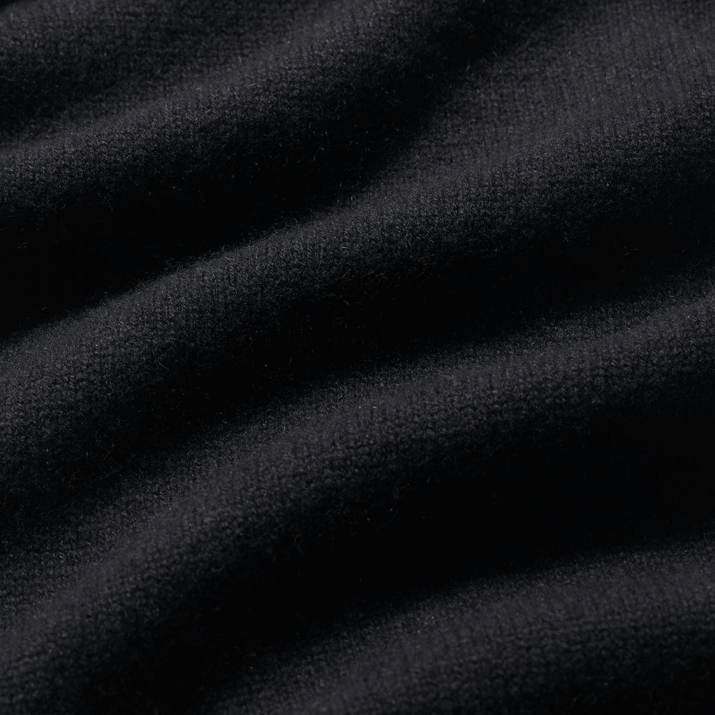 ZIP UP MOCK NECK SWEATER