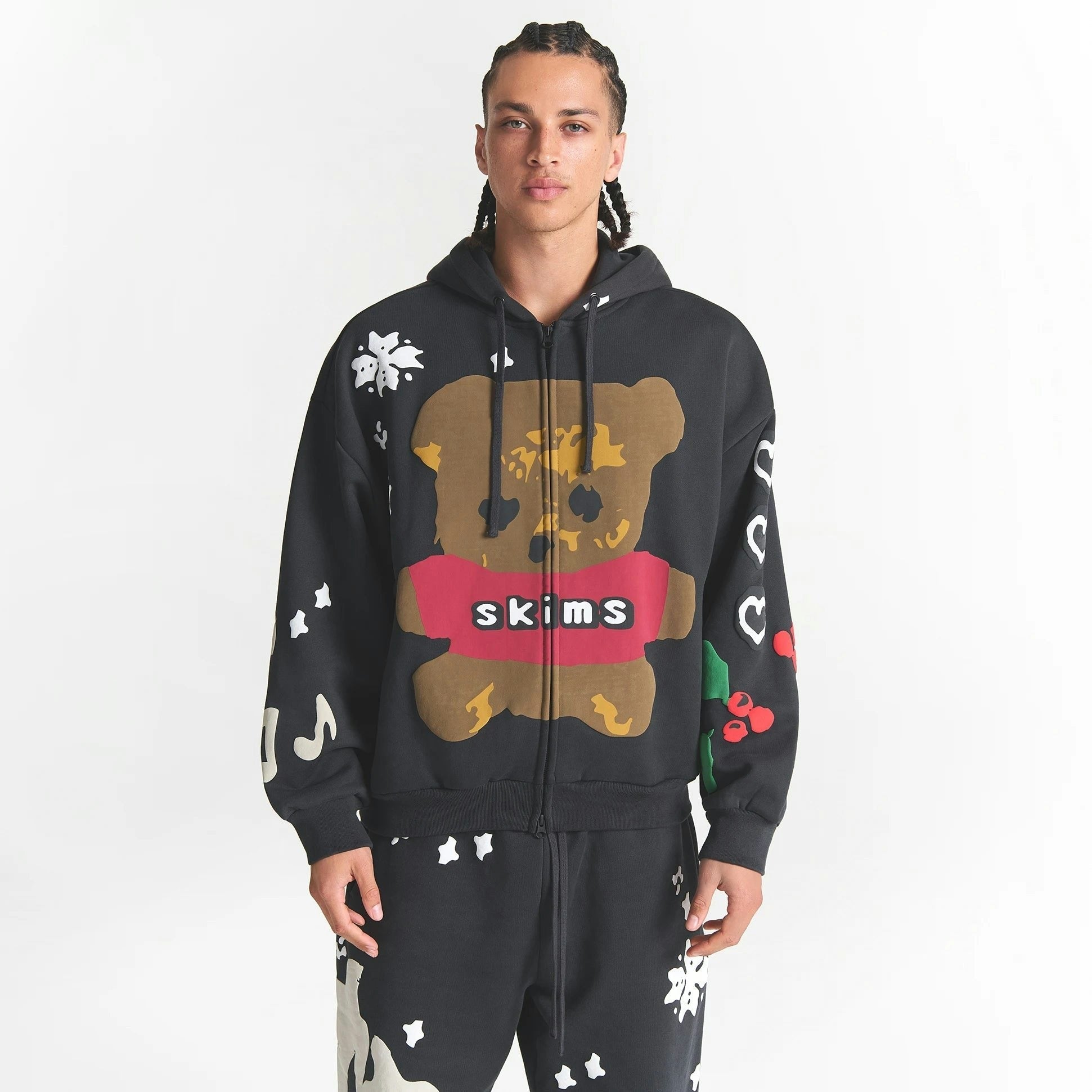 HEAVYWEIGHT FLEECE MENS RELAXED ZIP UP HOODIE