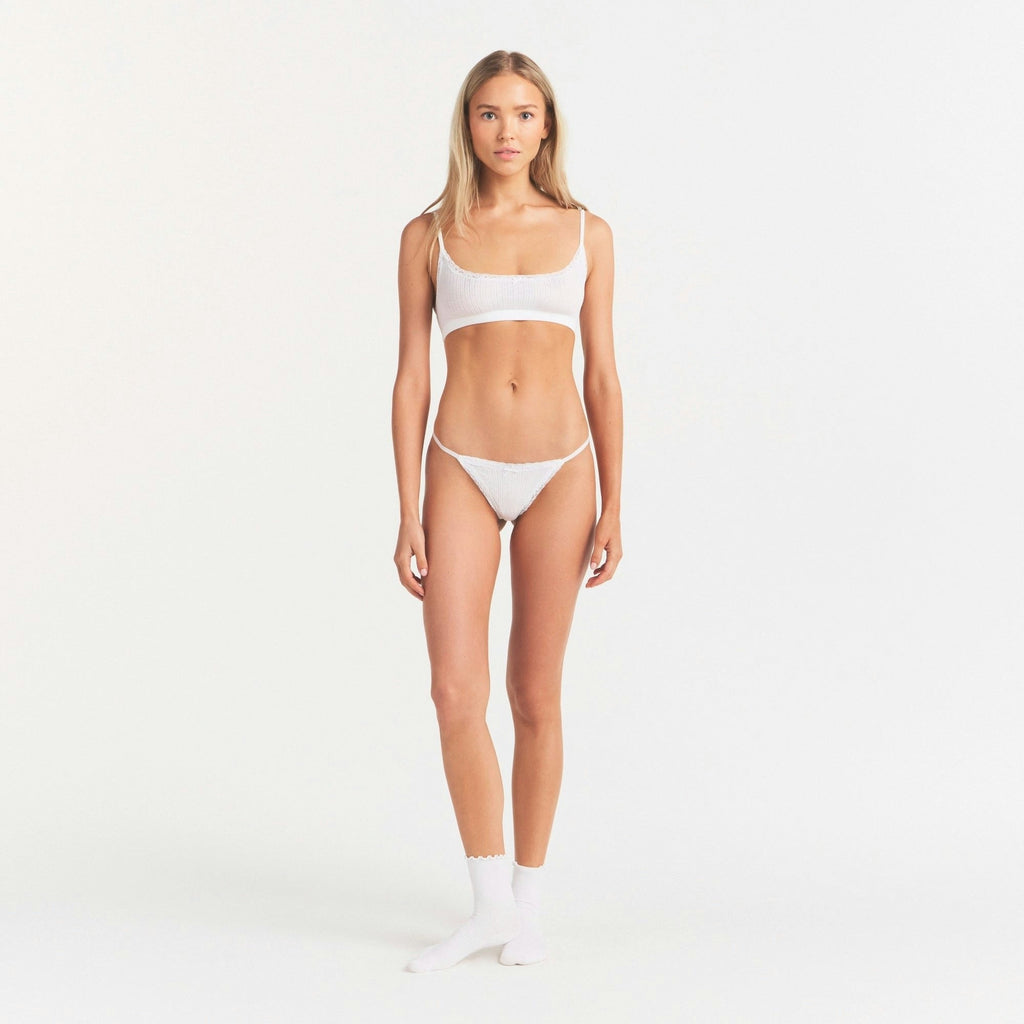 POINTELLE SCOOP BRALETTE