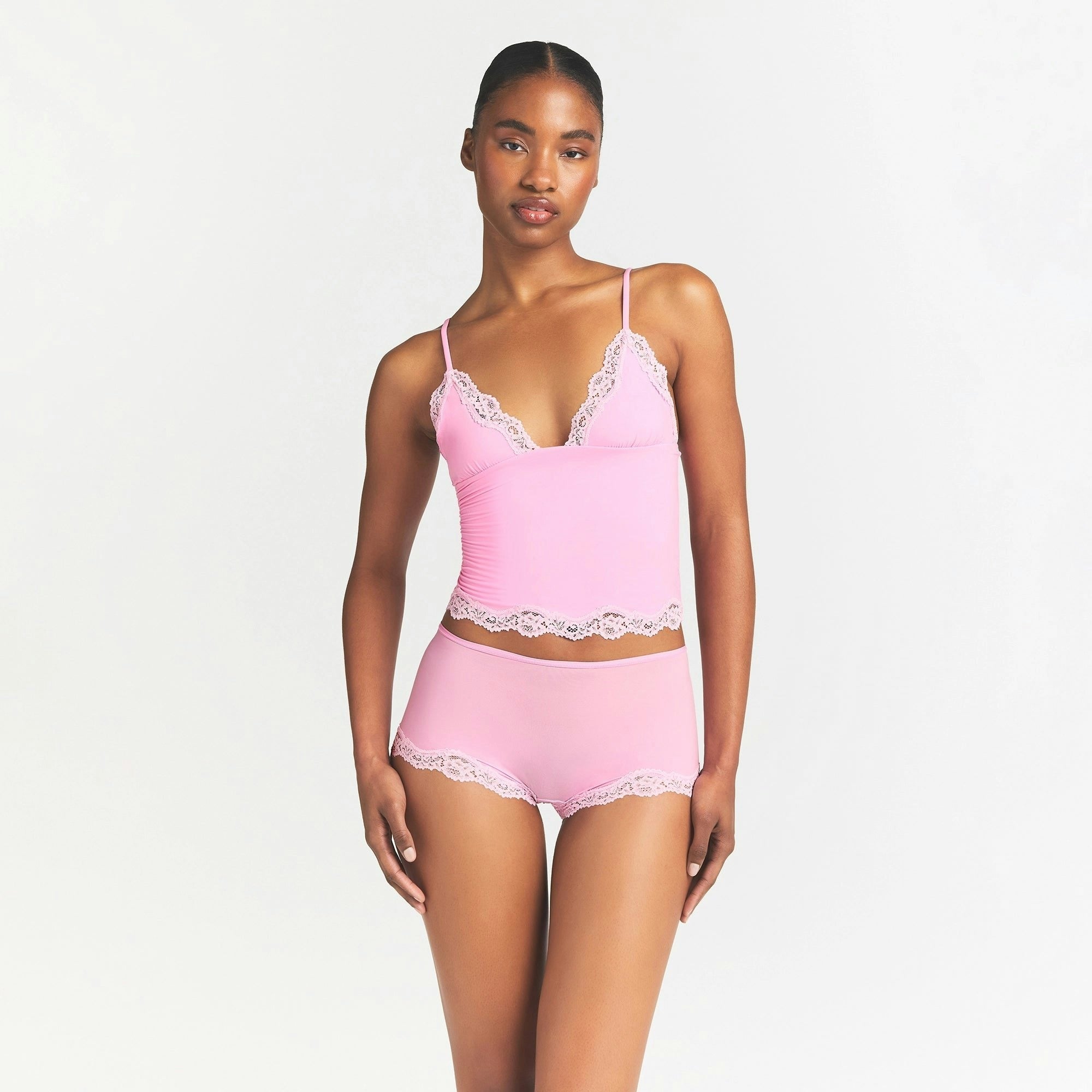 TRIANGLE CAMI AND BOY SHORT SET