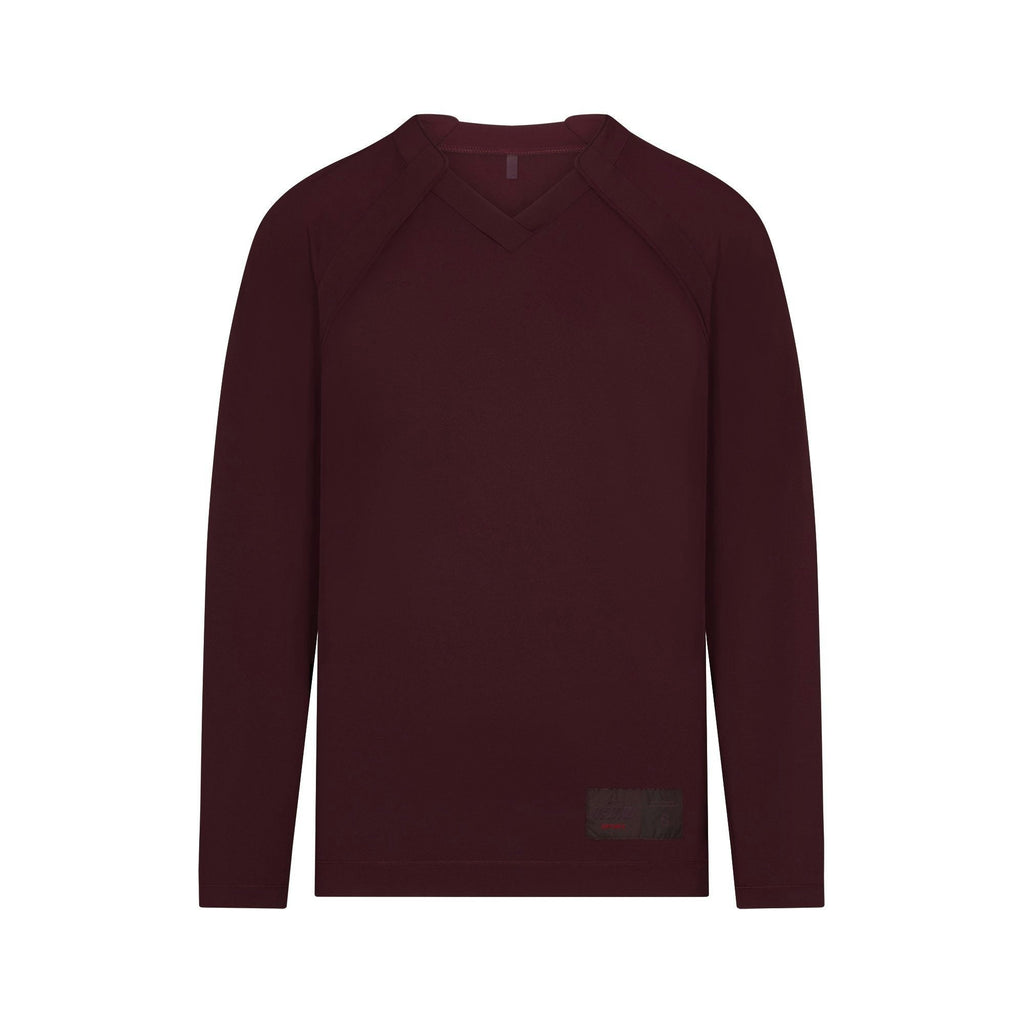 V-NECK OVERSIZED LONG SLEEVE TOP