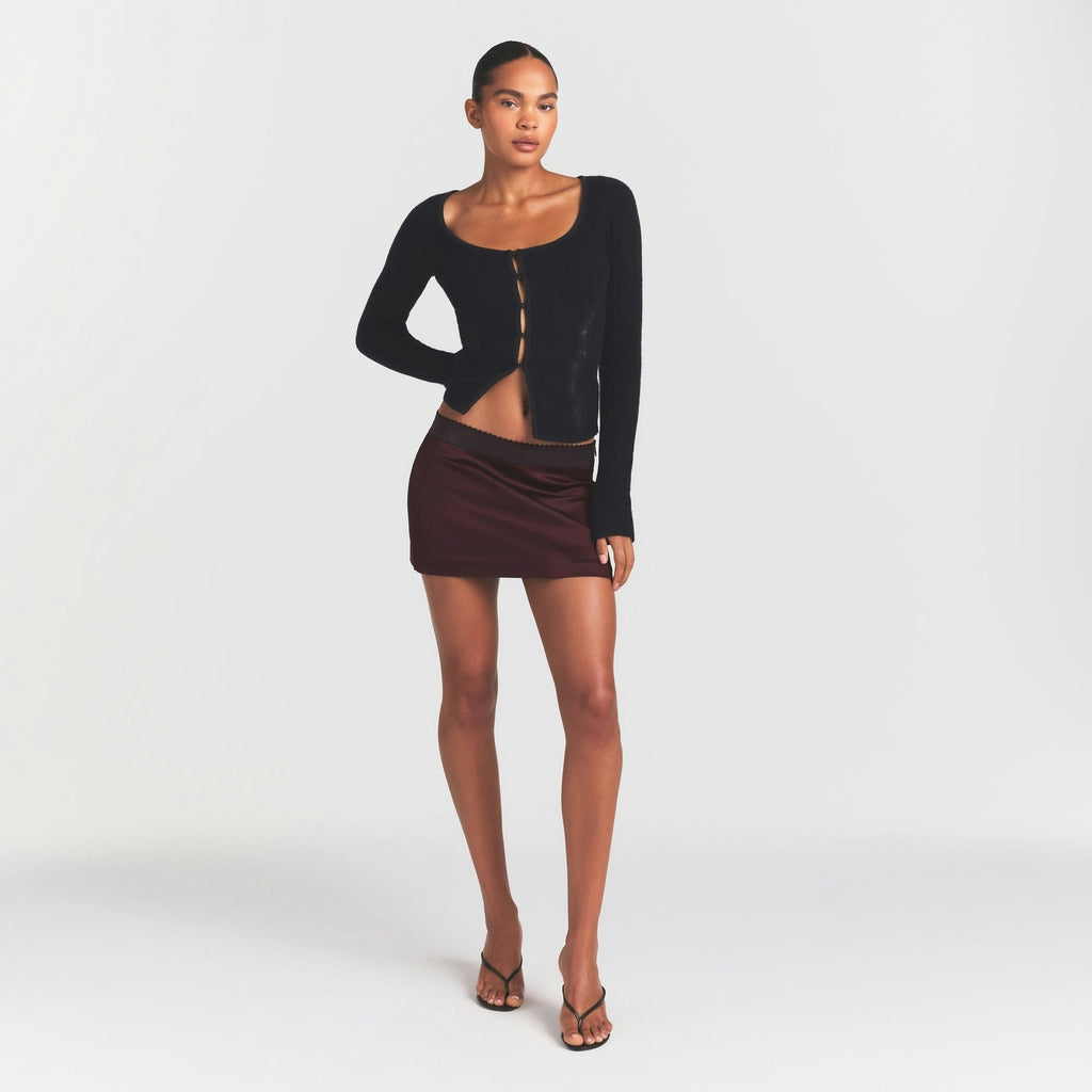 SATIN MINI SKIRT