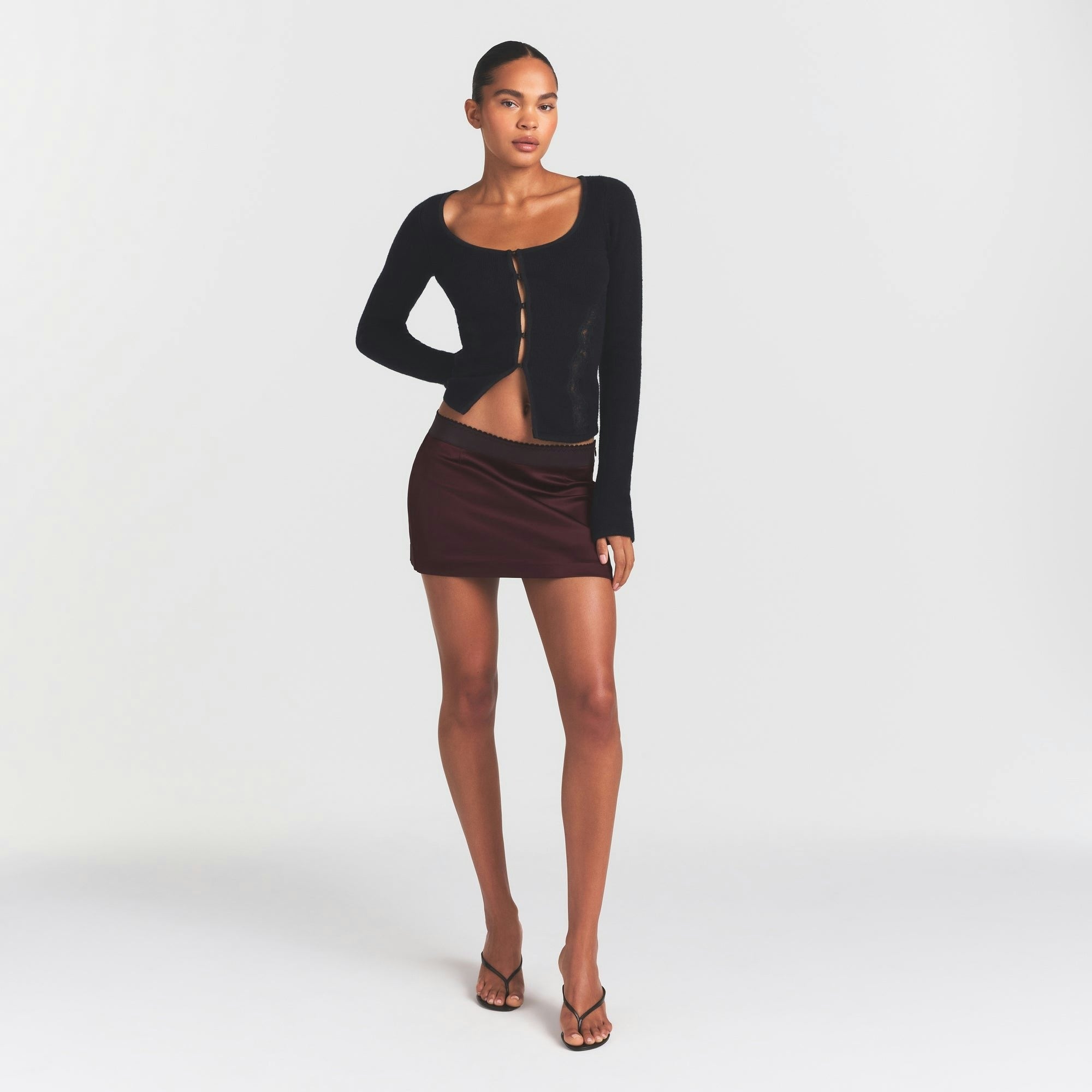 SATIN MINI SKIRT