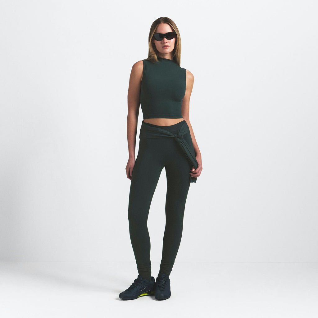 MOCK NECK BRA TOP