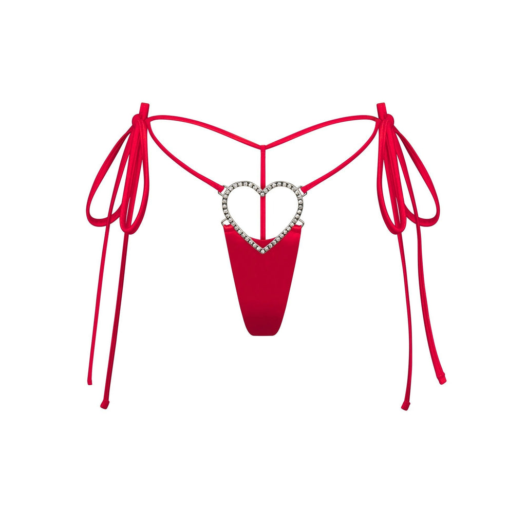 NOVELTY INTIMATES HEART CHARM STRING THONG