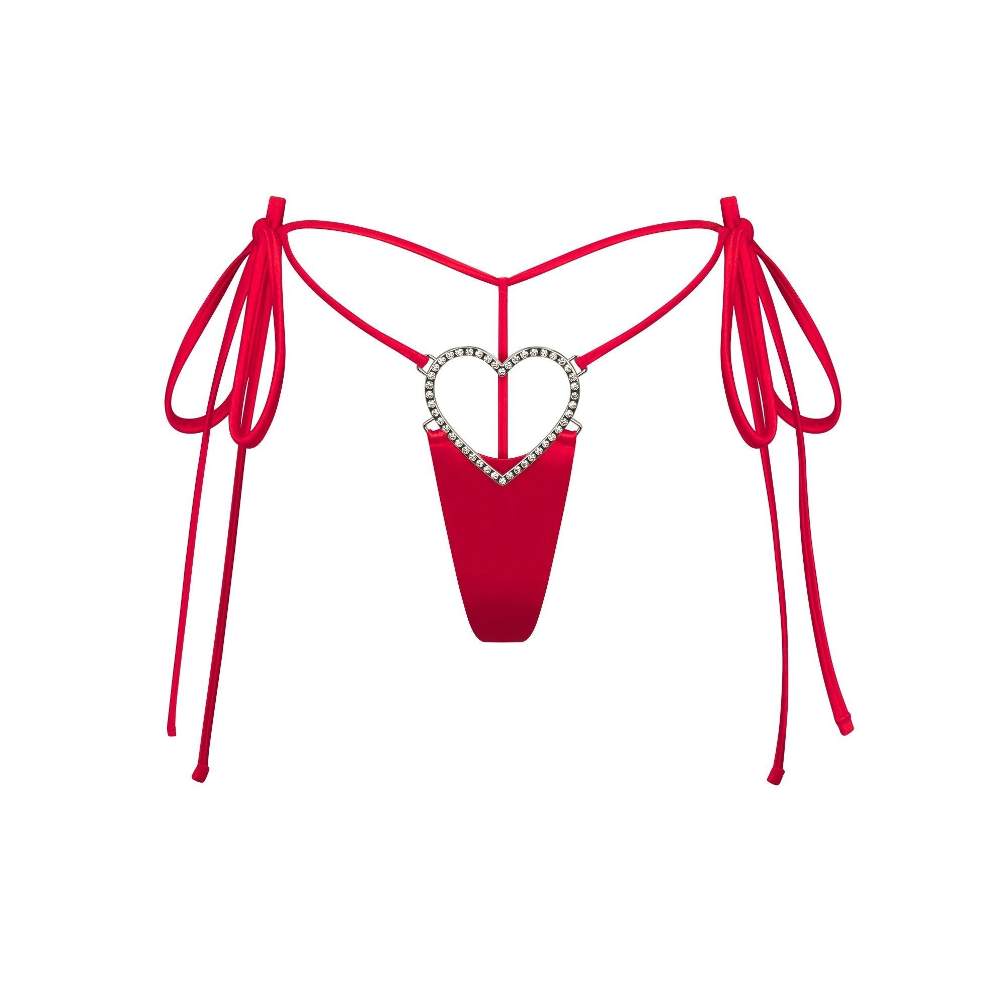 NOVELTY INTIMATES HEART CHARM STRING THONG