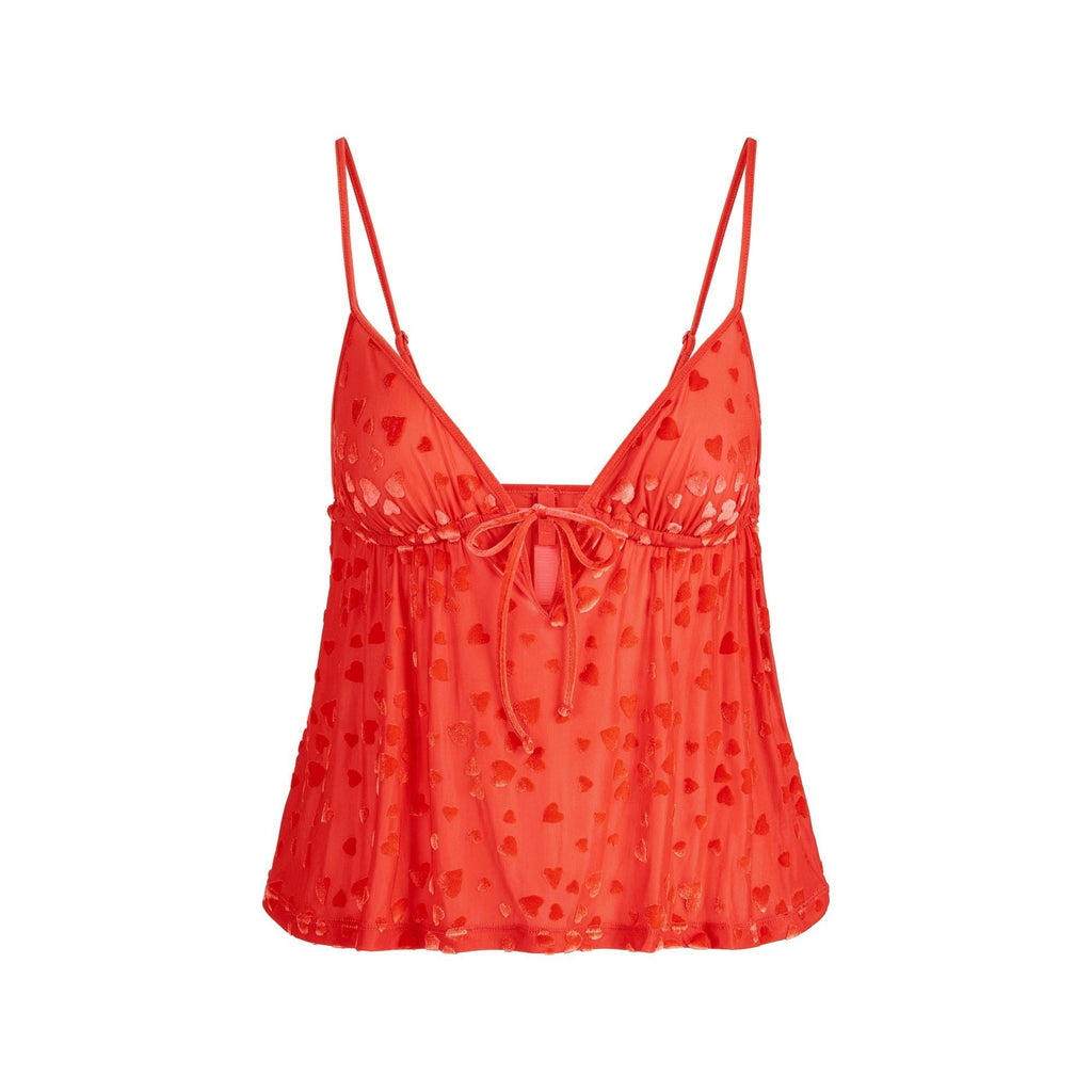 SHEER VELVET CAMI AND PANT SET