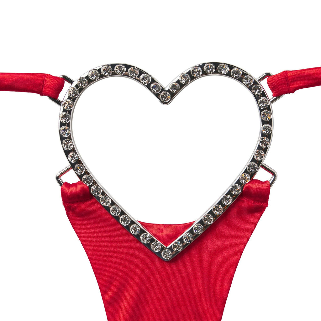 NOVELTY INTIMATES HEART CHARM STRING THONG
