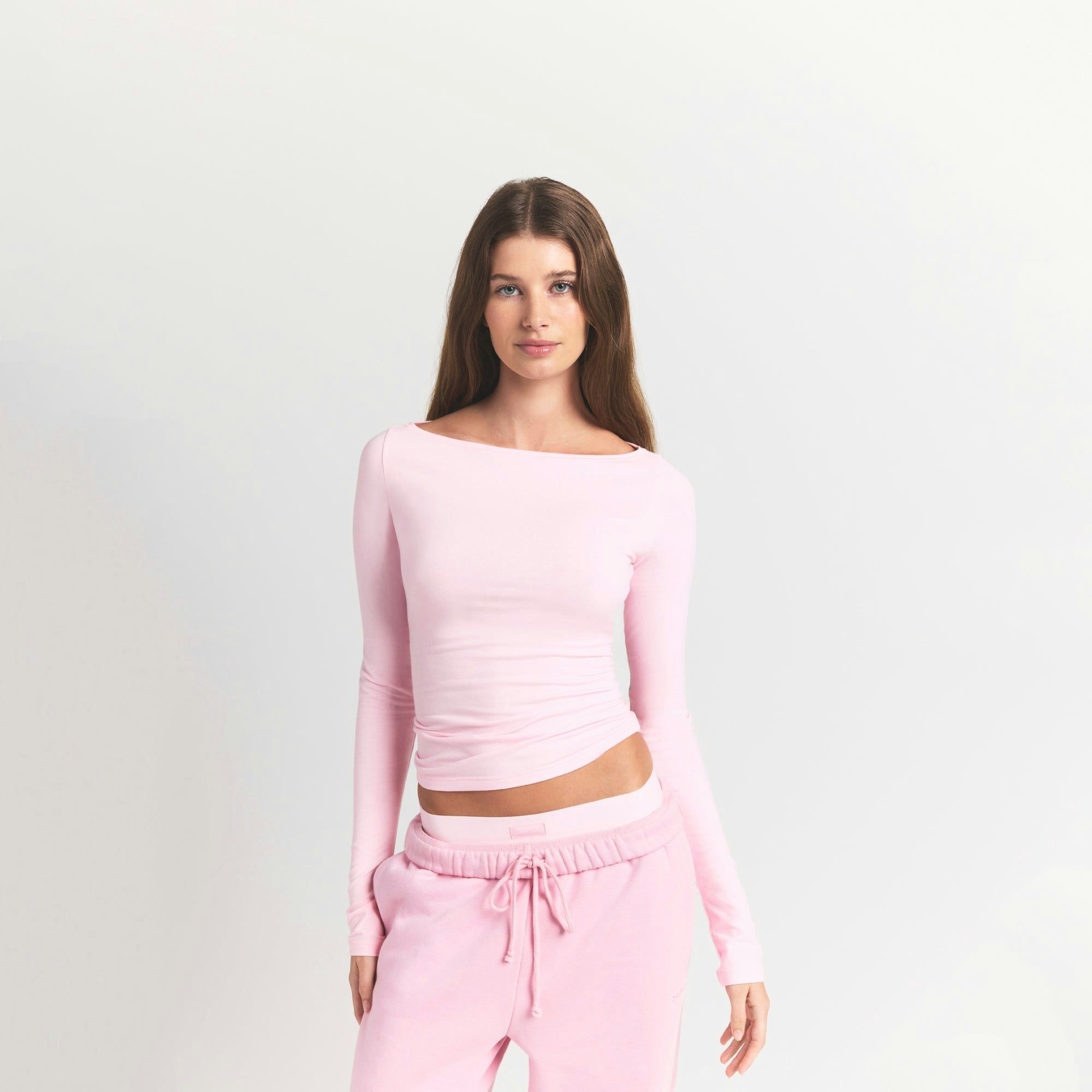 LONG SLEEVE BOATNECK TOP