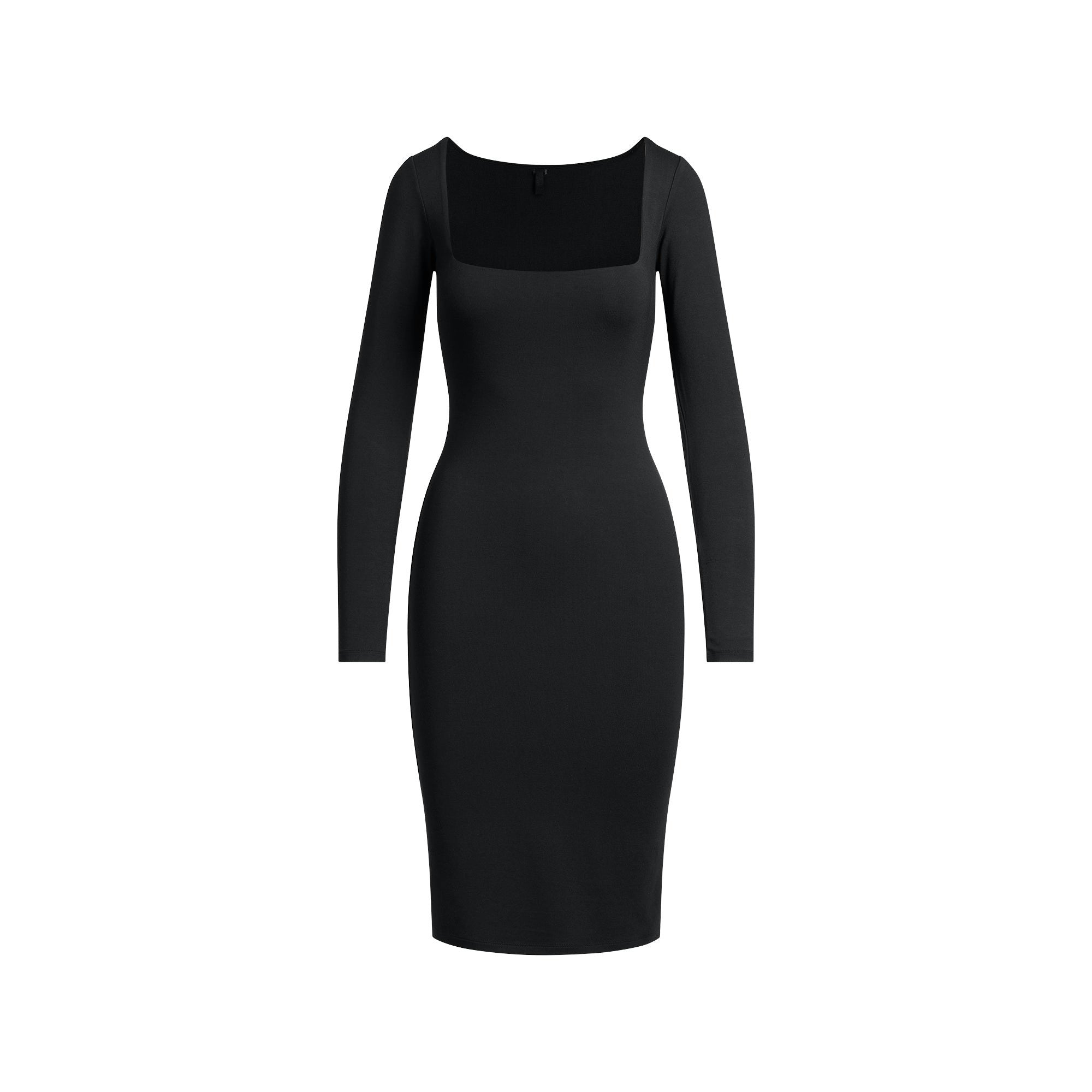 SQUARE NECK MIDI DRESS