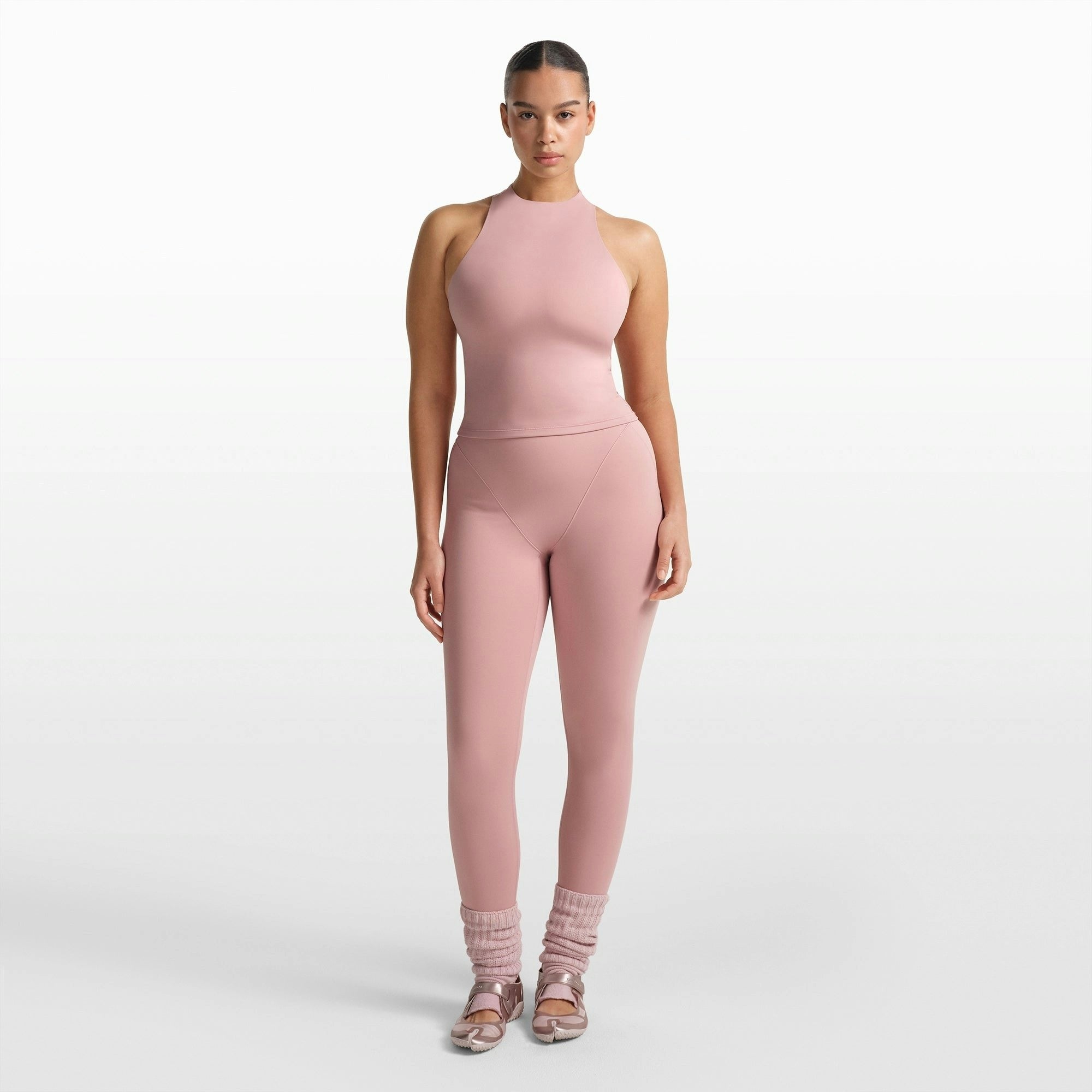 MOCK NECK RACER TANK
