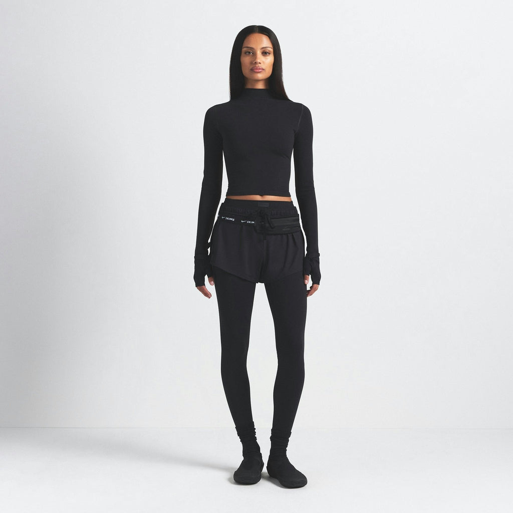 MOCK NECK CROP TOP