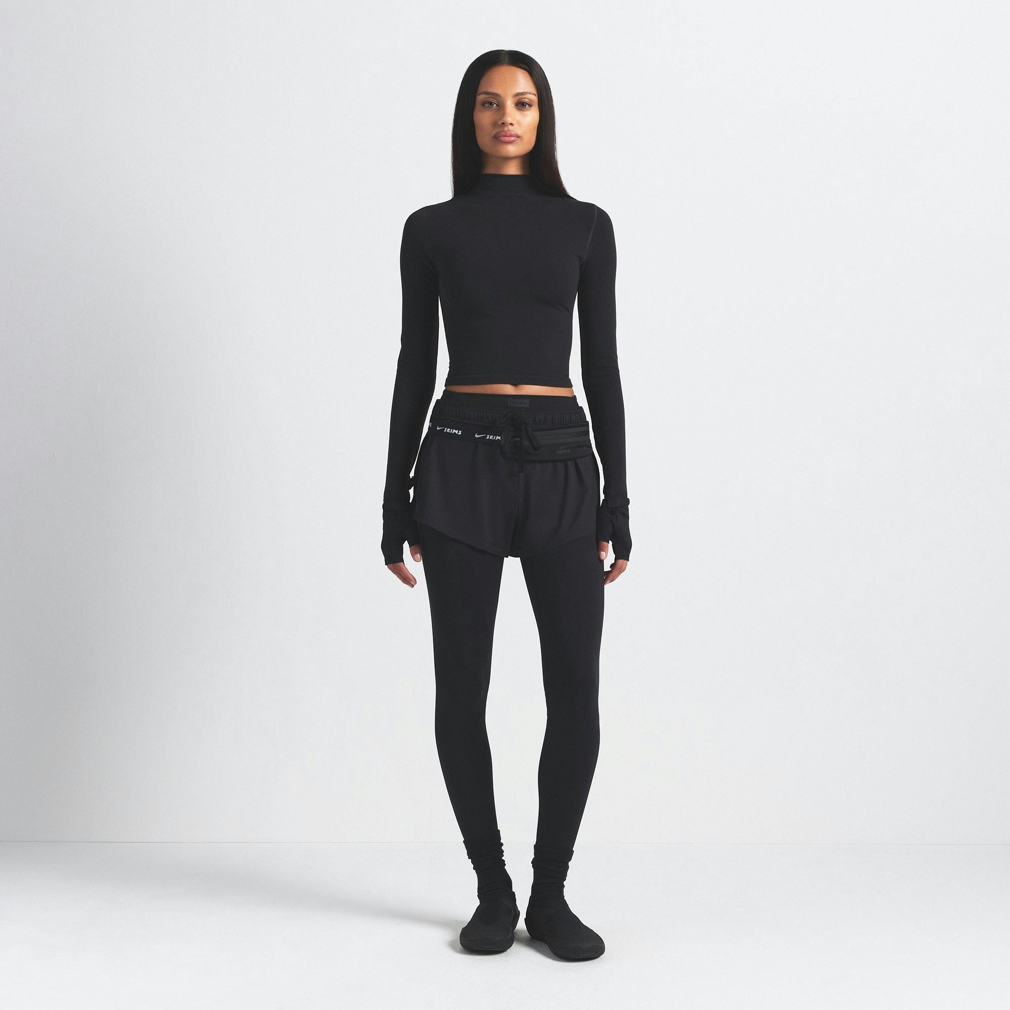 MOCK NECK CROP TOP