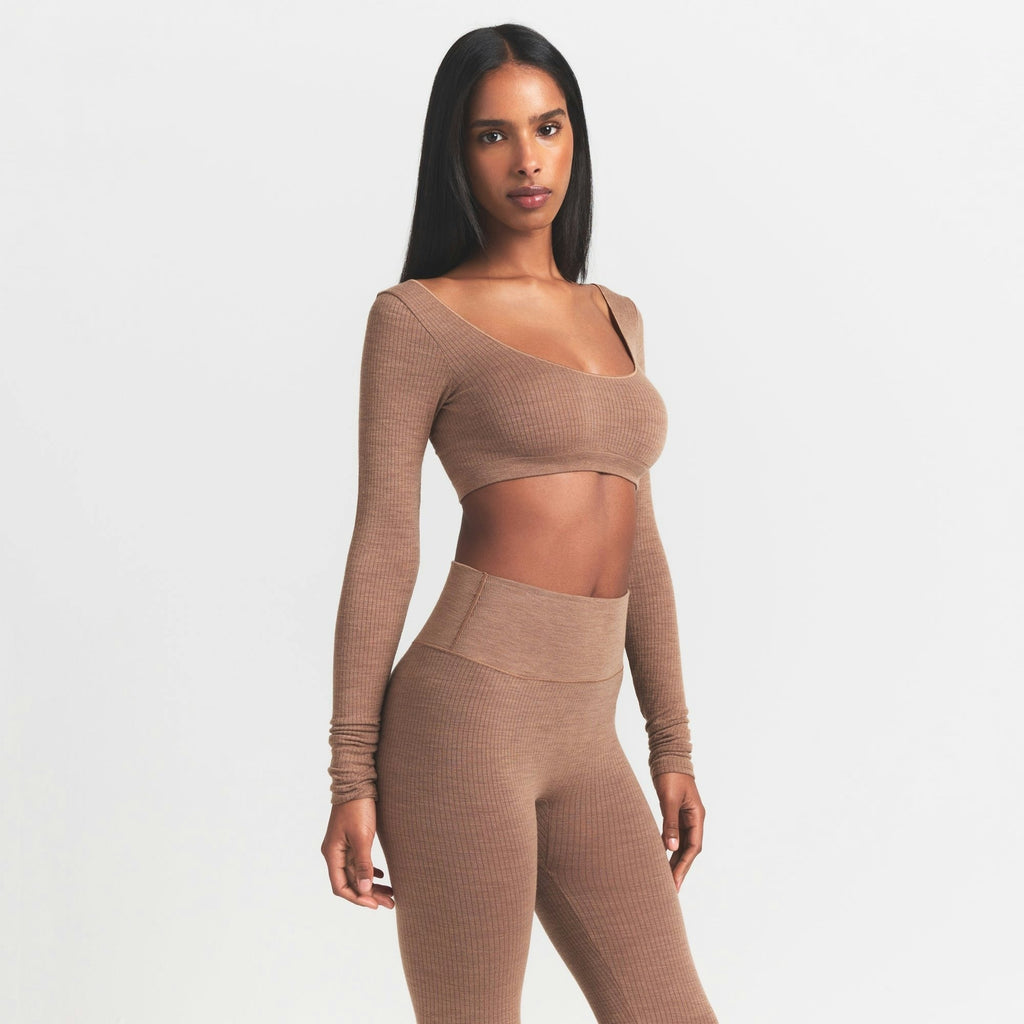 LONG SLEEVE SUPER CROPPED TOP