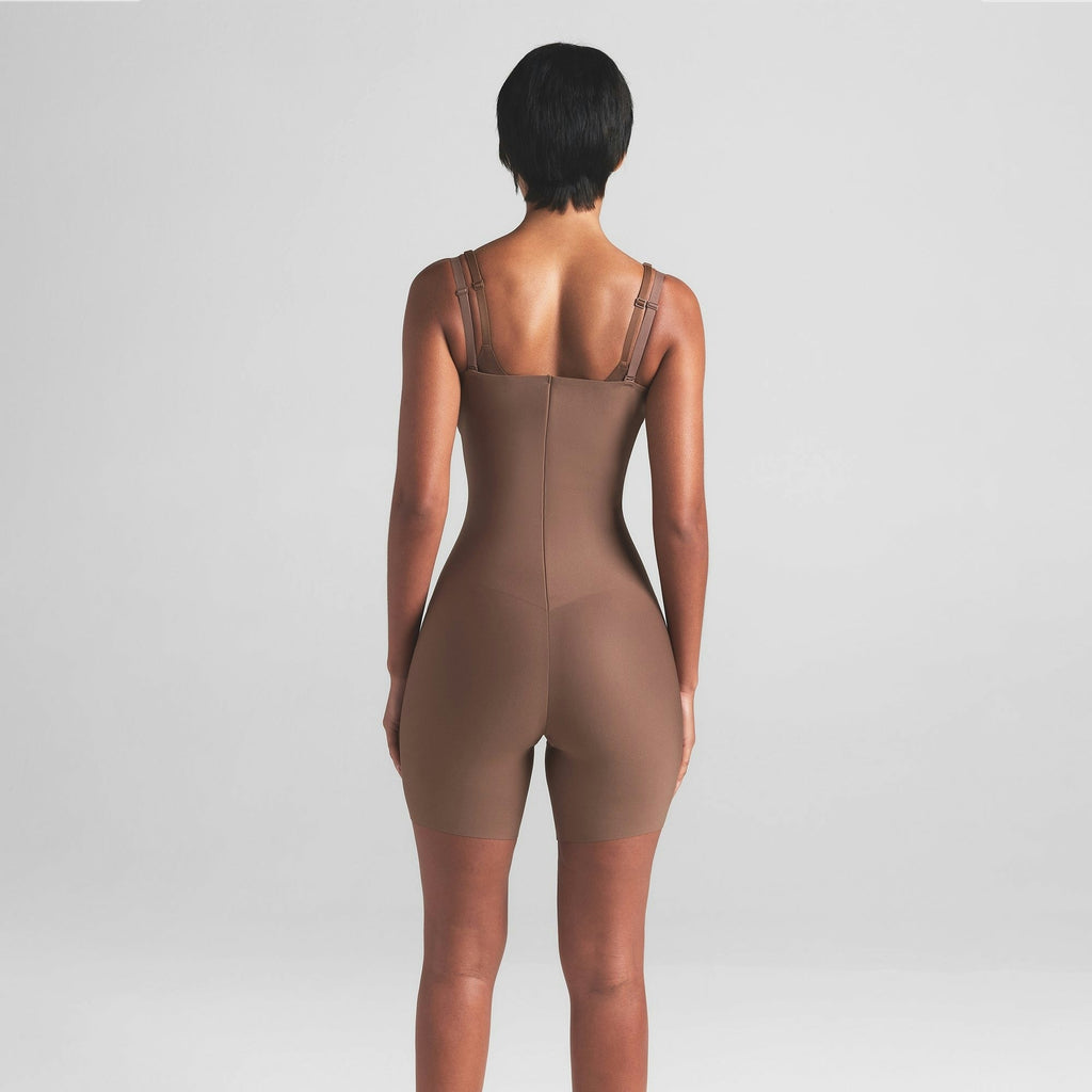 CORE SCULPT OPEN BUST MID THIGH BODYSUIT