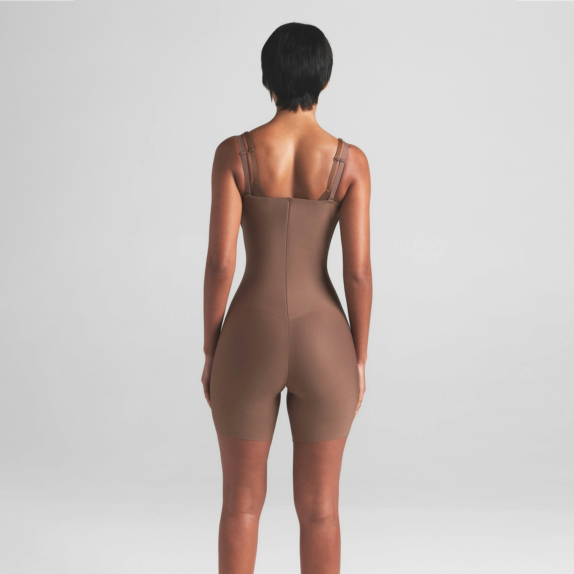 CORE SCULPT OPEN BUST MID THIGH BODYSUIT