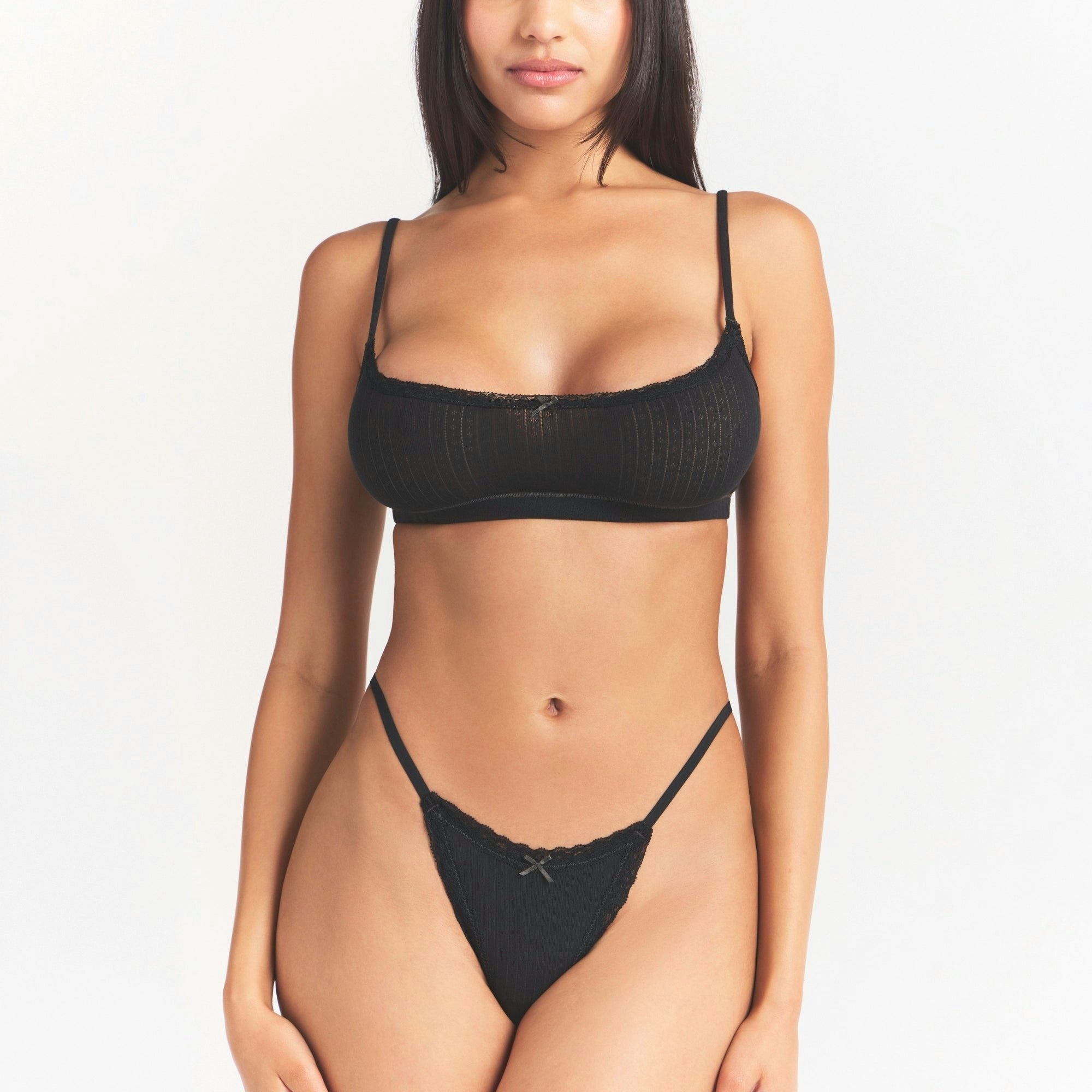 POINTELLE SCOOP BRALETTE
