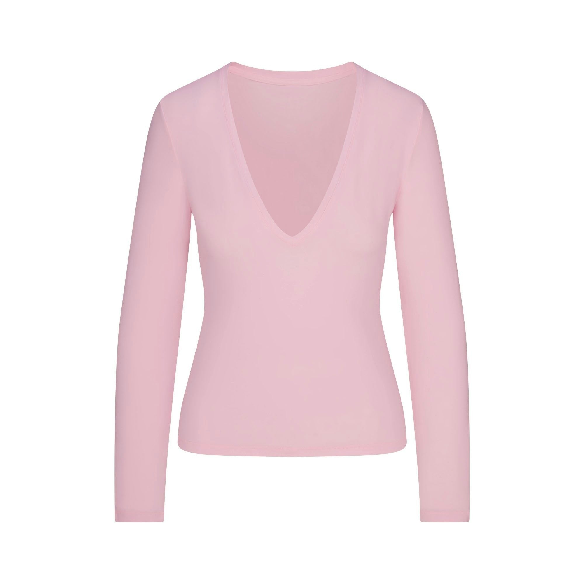 LONG SLEEVE PLUNGE TOP