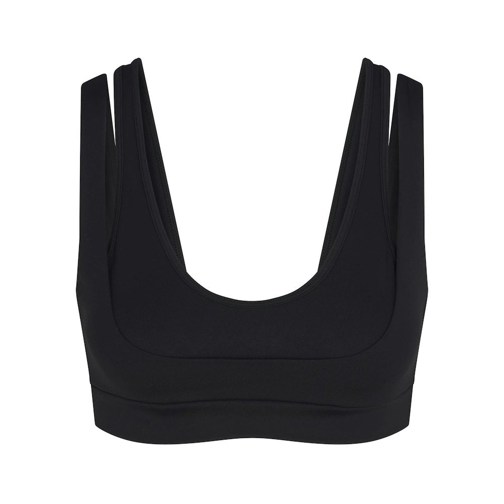 DOUBLE STRAP SCOOP BRA