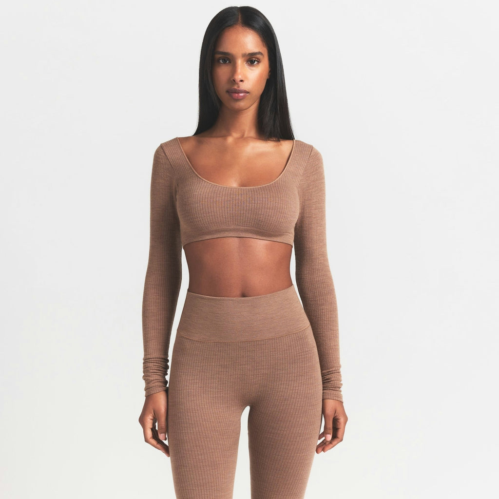 LONG SLEEVE SUPER CROPPED TOP