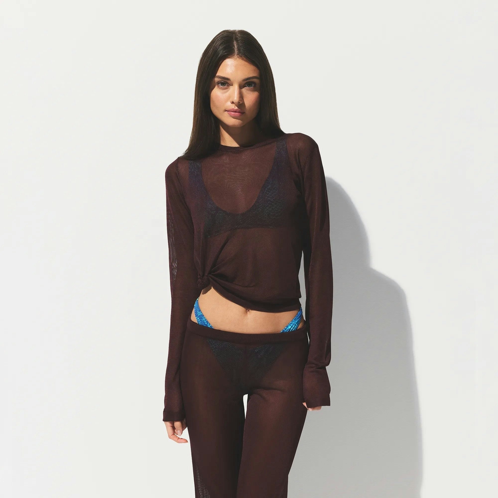 CREW NECK LONG SLEEVE TOP
