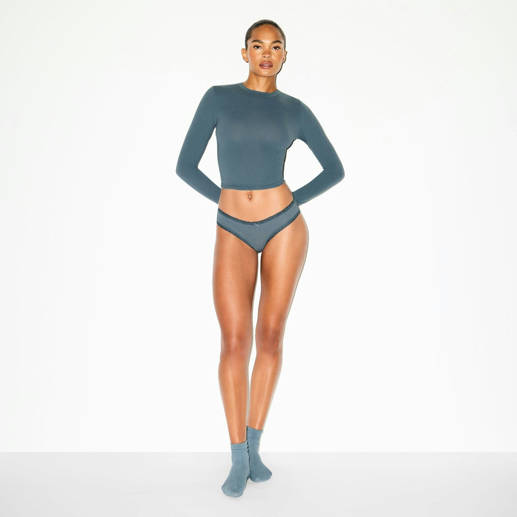 POINTELLE LACE BRIEF