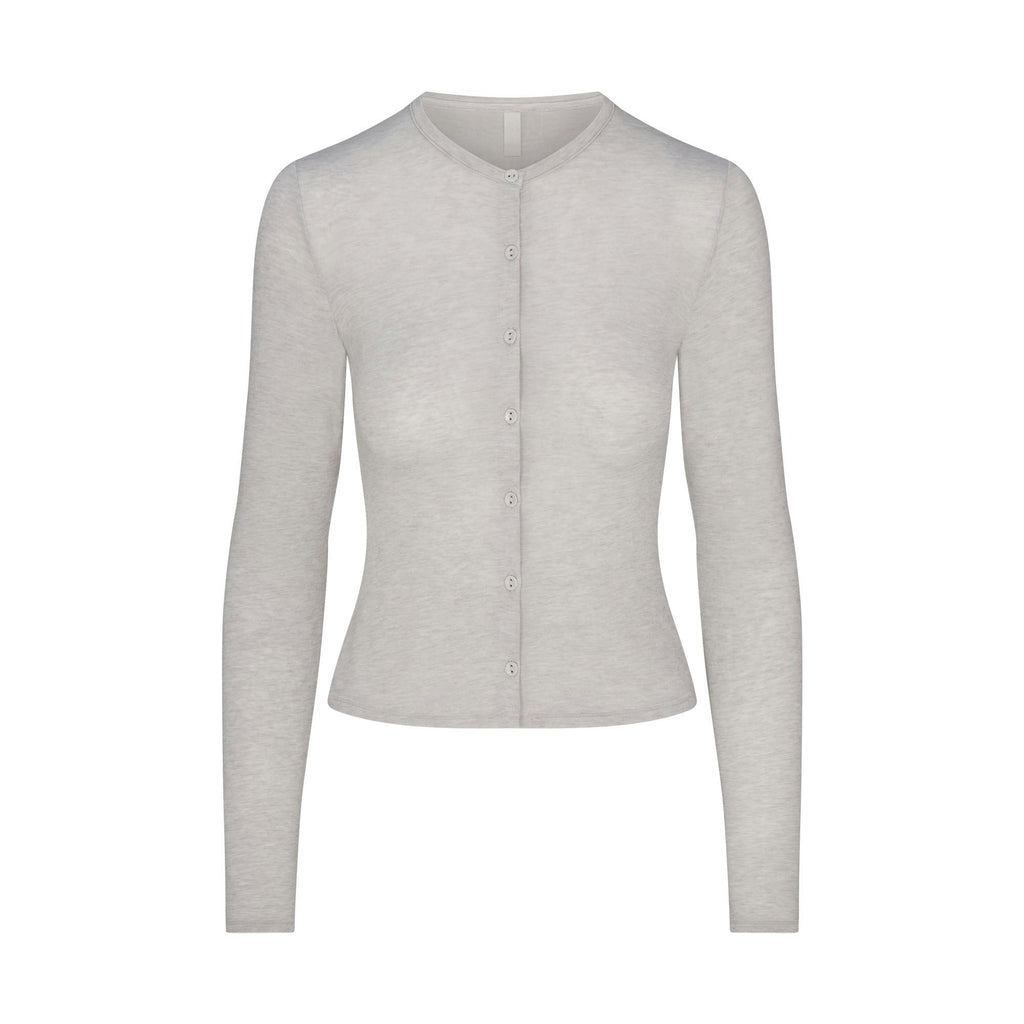 CARDIGAN WITH COVERED BUTTONS