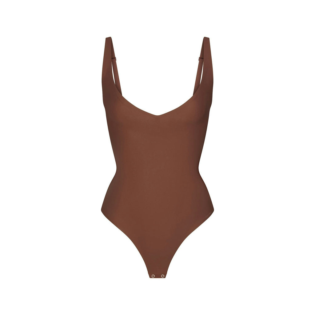 CORE SCULPT PLUNGE THONG BODYSUIT