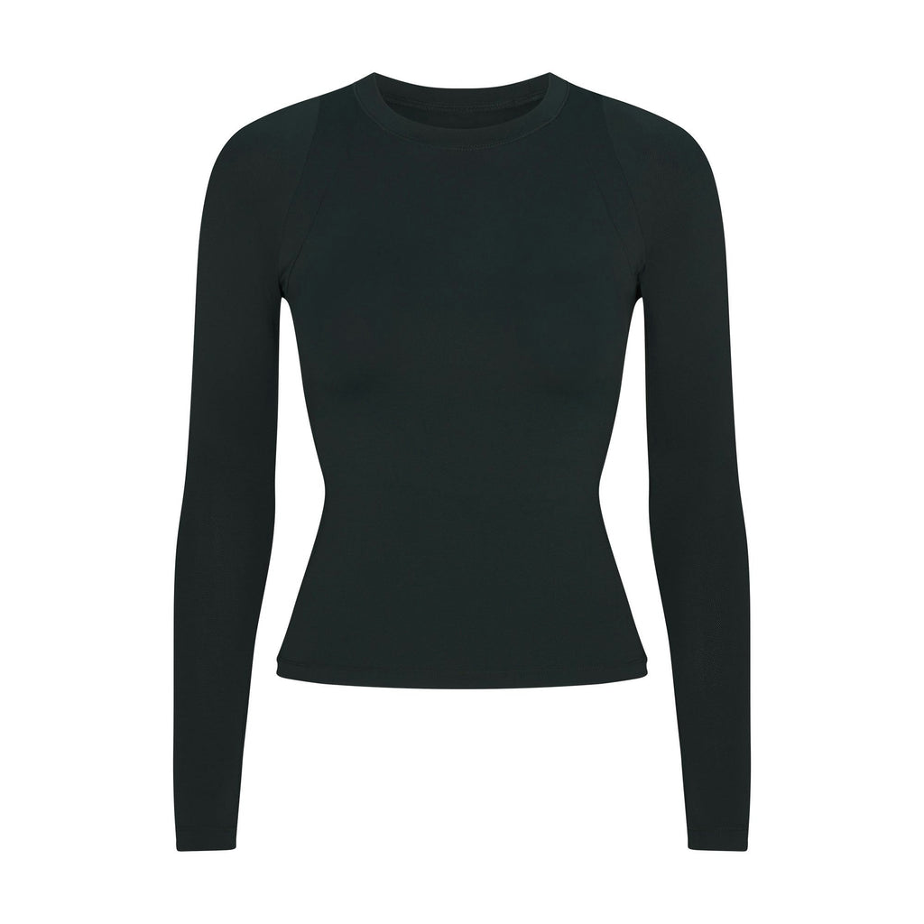 LONG SLEEVE CREW NECK TOP