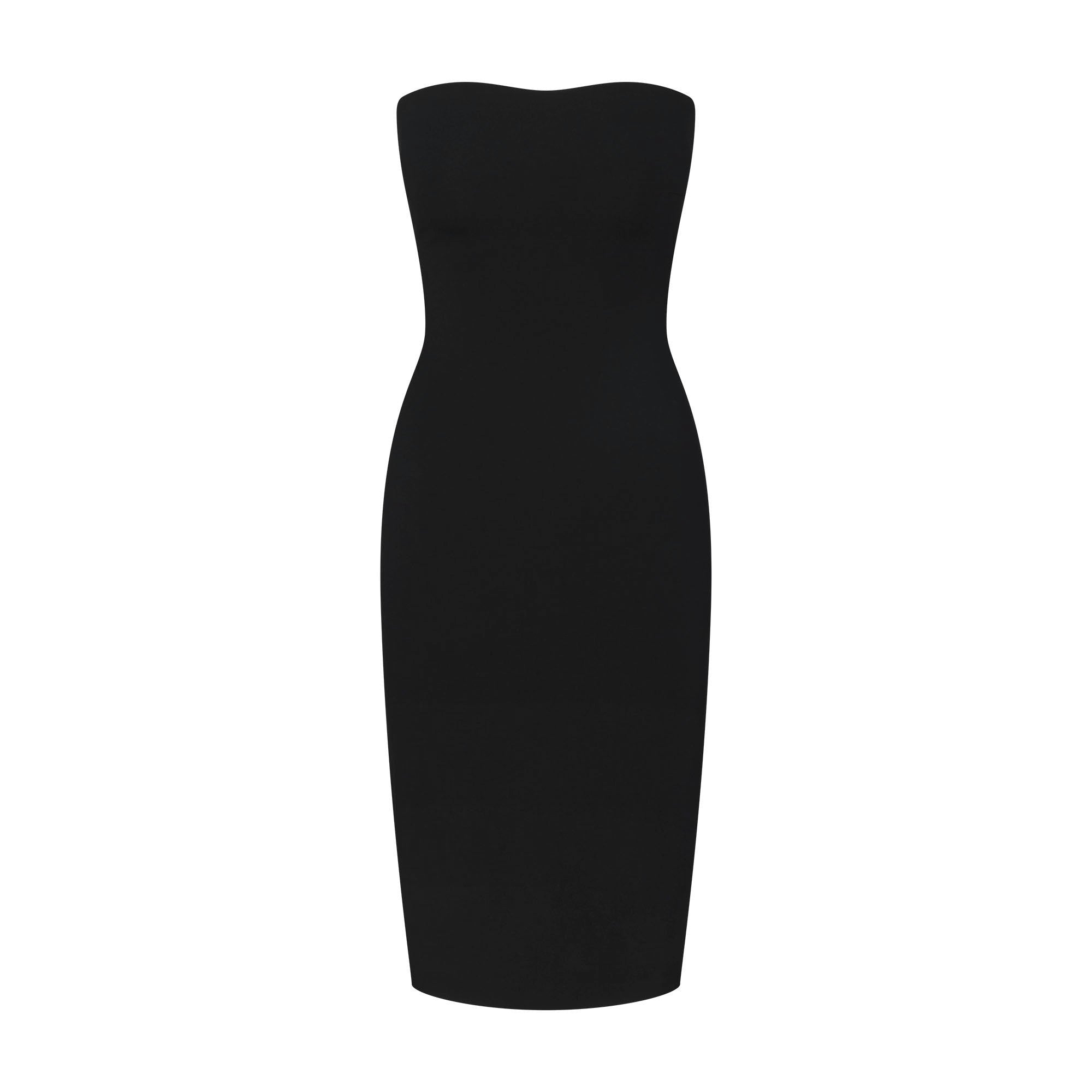 STRAPLESS MIDI DRESS