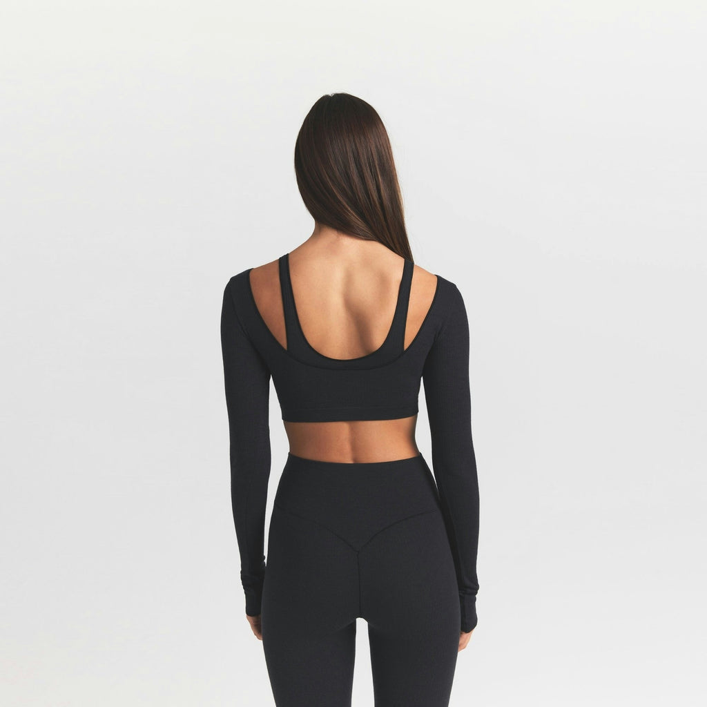 LONG SLEEVE SUPER CROPPED TOP