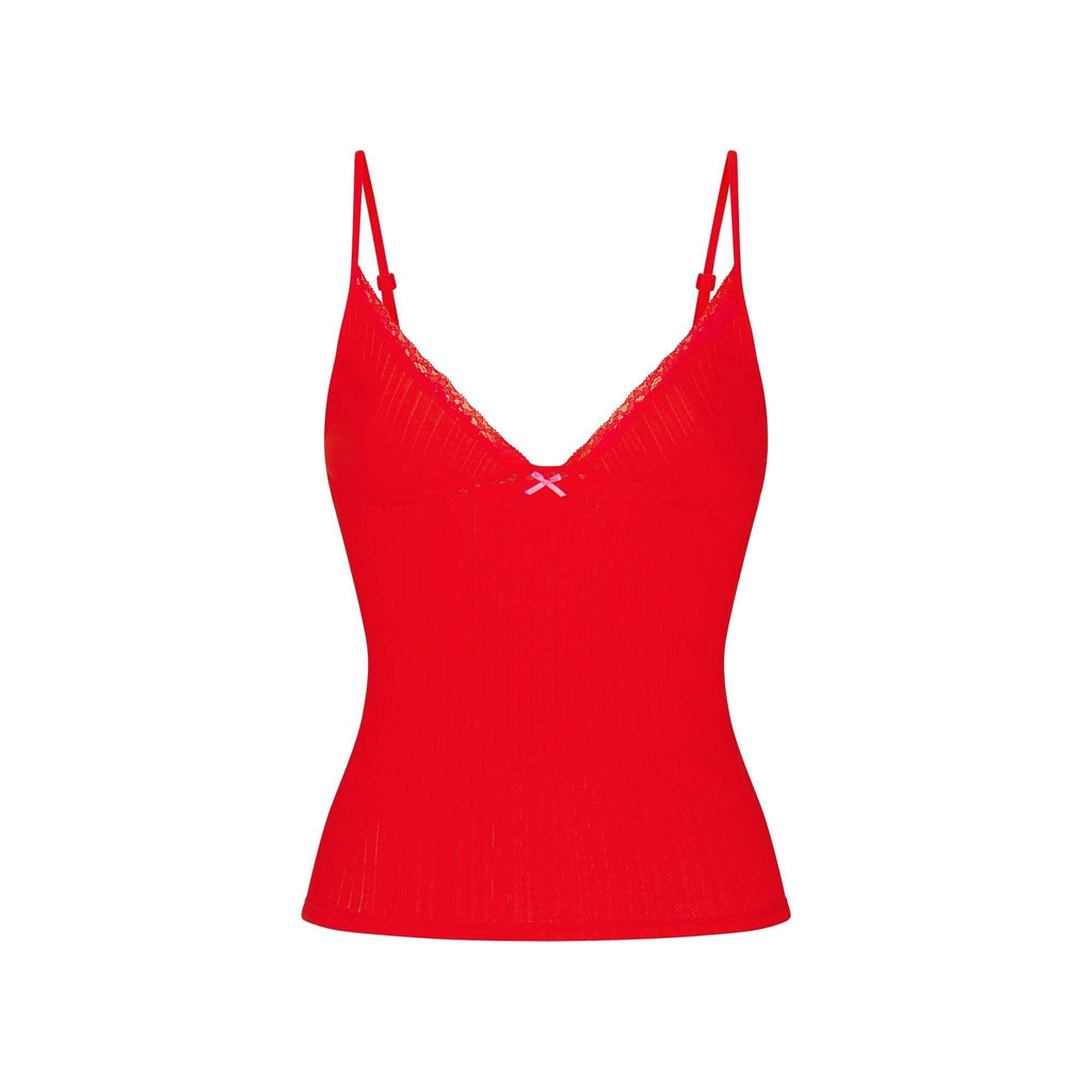 POINTELLE LACE CAMI AND BOY SHORT SET