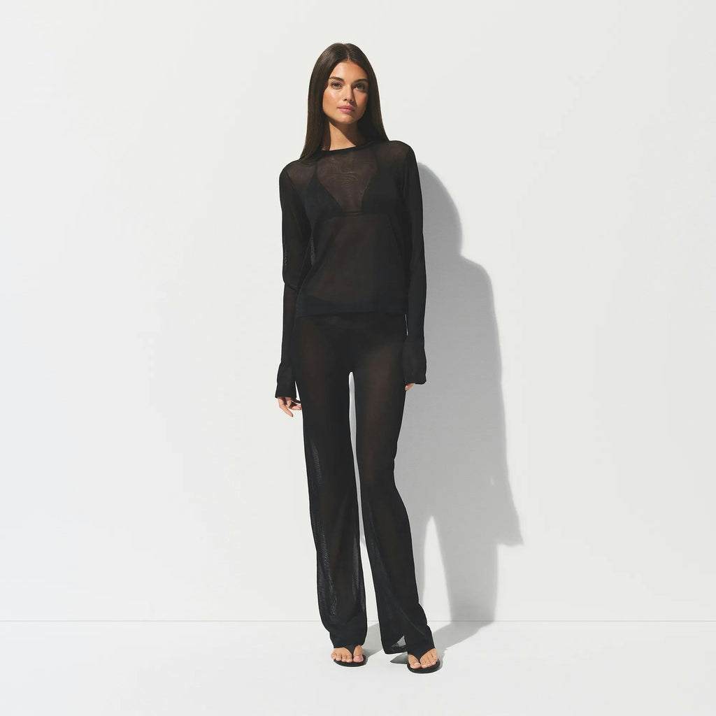 CREW NECK LONG SLEEVE TOP