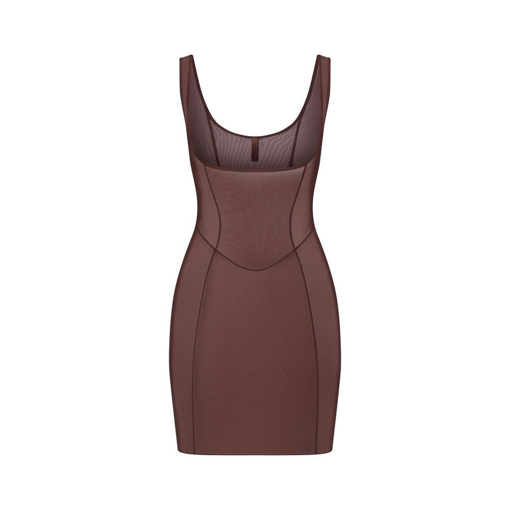 OPEN BUST SLIP DRESS