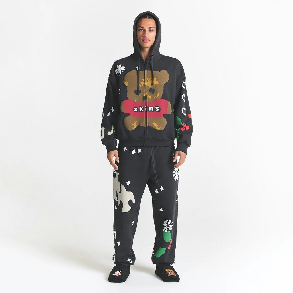 HEAVYWEIGHT FLEECE MENS RELAXED ZIP UP HOODIE