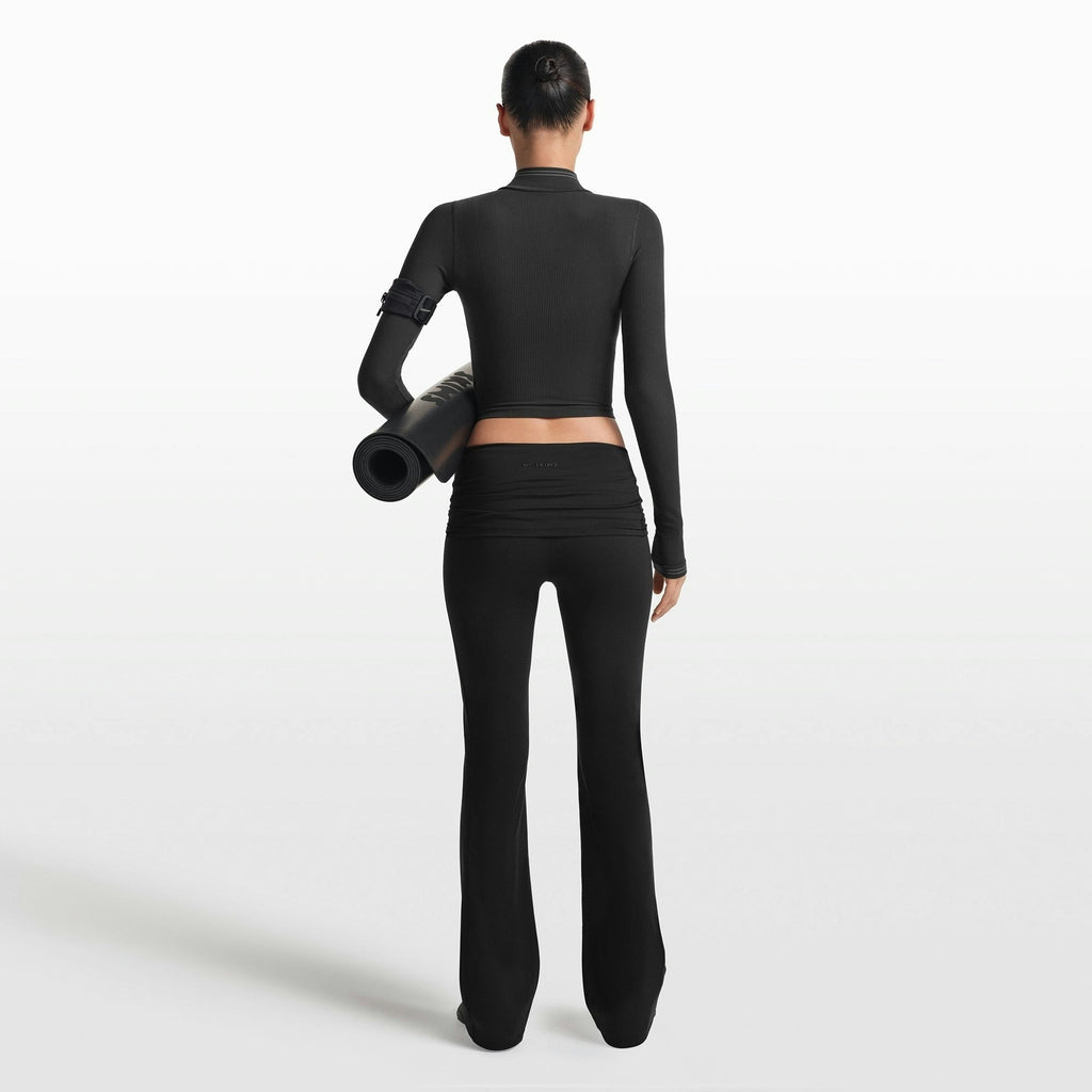 FOLDOVER SLIM FLARE LEGGING