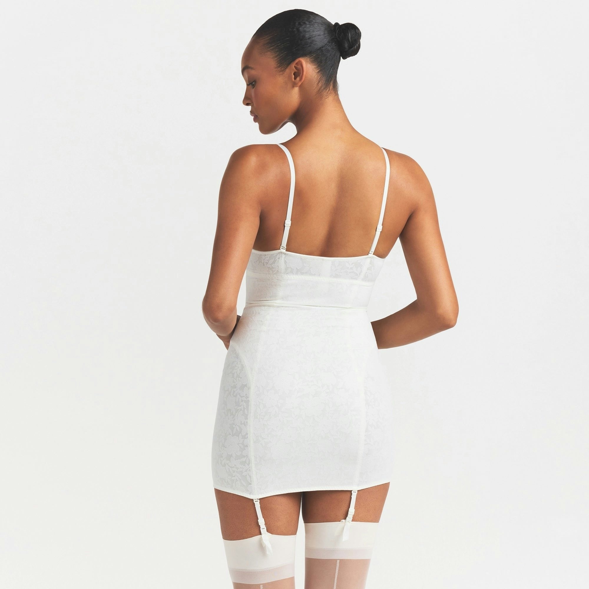LACE SHAPEWEAR MINI SLIP DRESS
