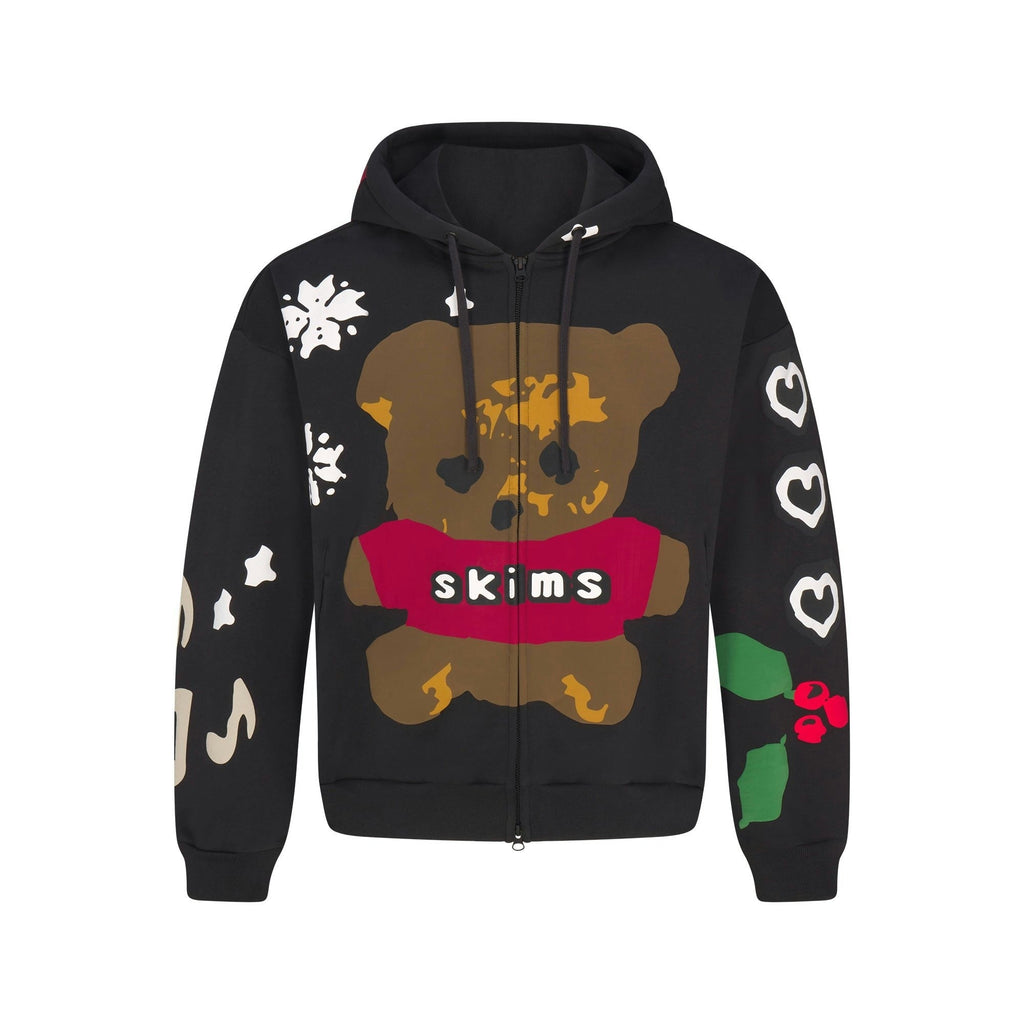 HEAVYWEIGHT FLEECE MENS RELAXED ZIP UP HOODIE