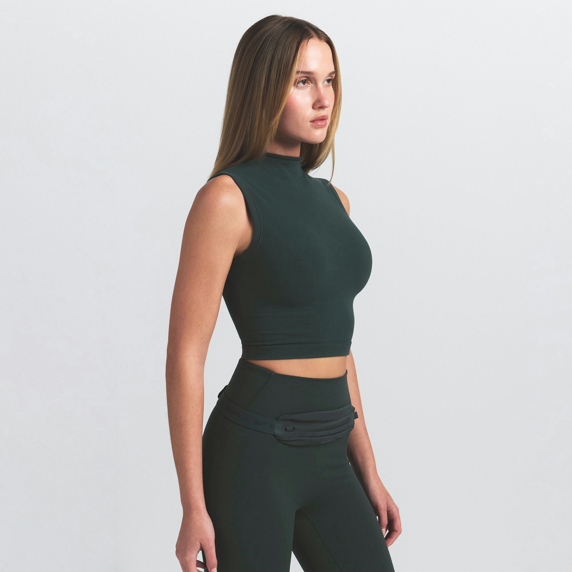 MOCK NECK BRA TOP