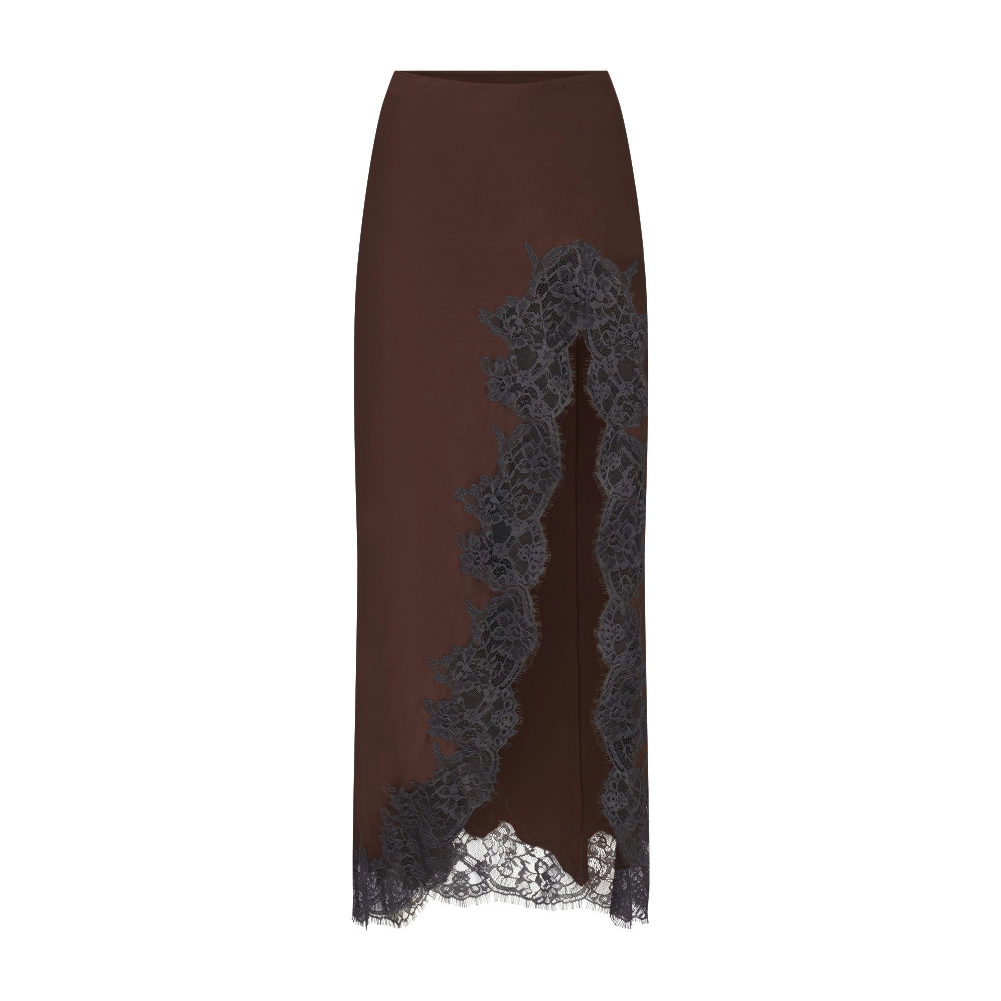 LACE SLIP MIDI SKIRT