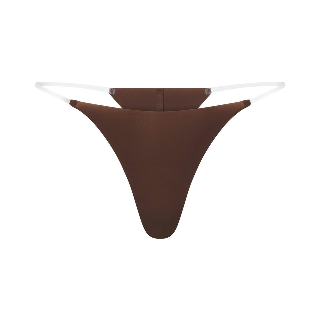 CLEAR STRAP STRING THONG